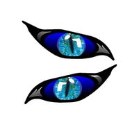 Caat Eye Stickers Car - Reflective Caat Eye Decals | Mirror Cat Scary Eyes Stickers | Car Evil Eye Stickers | Terrifying Eye Reflective Car Decal for Night Driving and Windshield Decoration
