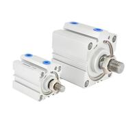 CAAUYXZW 1PCS Pneumatic Cylinder63 Series Bore 63mm Stroke 5/10/15/20/-100Bmm Square Thin Air Compact Cylinder Outer Teeth(SDA63x25-B)