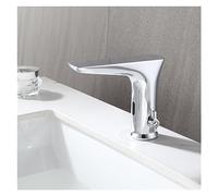 CAAUYXZW Deck Mounted Automatic Faucet, Polished Chrome Color, Full Brass Material Ac220v/Dc6v, Five Years Quality Guarantee