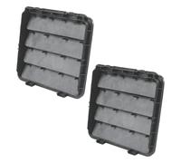 Cab Exhaust Vent Louver 68323649AB Replacement, A | 2 Piece Black Molded Clip Mount Assemblies for Body Side Rear Wall Vehicle Cabin Repair