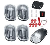 Cab Roof Top Marker Lights - LED Warning Lamps, Waterproof Running Signal Beacons | Long-Lasting Amber Lighting With Secure Mounting System, Safe Night Driving For Hauler Trailer Utility Ride