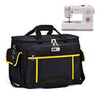 Sewing Machine Case, CAB55 Sewing Machine Carrying Bag with Removable Padding Pad, Tote Bag for Sewing Machine and Extra Sewing Accessories, Black, 17 x 10.25 x 13.25 inches, Compatible,Unique