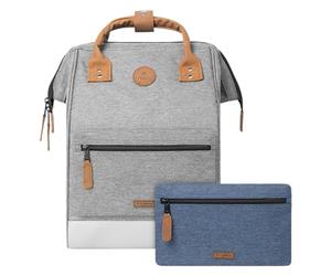 Cabaïa - 13 inch laptop backpack - medium - adventure + 2 front pockets - school bag - travel - water-repellent - vegan certified - teacher backpack