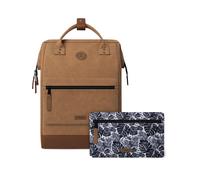 Cabaïa Waterproof Backpack - Molle System and Trendy Design for Men and Women - Robust Nylon, Padded Comfort - Ideal for Travel, School, Work - Brown, brown, Large 23L, Urban