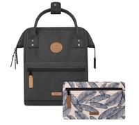 Cabaïa - Backpack - Model Le Havre - 12L - Unisex & Compact - Ideal for everyday urban life and short trips - Compartment for 10" tablet - 2 interchangeable pockets - Water-repellent & Vegan certified