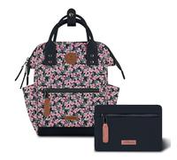 Cabaïa Adventurer XS Backpack in Pink and Blue Floral by Lucky Star