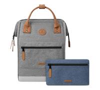 Cabaïa - 13 inch laptop backpack - medium - adventure + 2 front pockets - school bag - travel - water-repellent - vegan certified - teacher backpack