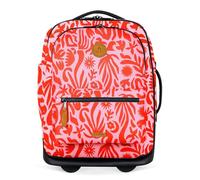 CABAIA Backpack Soft Suitcase 2 Wheels All Over Trolley 27L Zante Pink 42cm