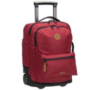 CABAIA Backpack Soft Suitcase 2 Wheels Essentials Trolley 27L Sibu Burgundy 42cm