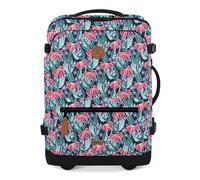 CABAIA Backpack with Laptop Compartment Soft Suitcase 2 Wheels All Over Trolley 48L Edea Multicolored 51cm