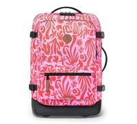 CABAIA Backpack with Laptop Compartment Soft Suitcase 2 Wheels All Over Trolley 48L Zante Pink 51cm