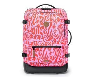 CABAIA Backpack with Laptop Compartment Soft Suitcase 2 Wheels All Over Trolley 48L Zante Pink 51cm