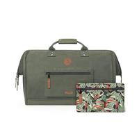 CABAIA Duffle Adventurer 36L Travel Bag - Compatible with Cabin Luggage 45 x 30 x 29 cm - Water-Repellent & Certified Vegan - 2 Pockets - Shoe Compartment - Weekend Bag, Sports Bag, Busan, 40 L, Busan