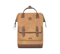 CABAIA leisure backpack with laptop compartment Adventurer Waxed Cotton Backpack Colombo light brown