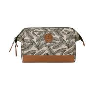 CABAIA Men's and Women's Toiletry Bag - Wide Angle Opening with 2 Interior Pockets - Practical and Durable Travel Organiser - Vanity Case with French Design, Exclusive and Original, cream, Toiletry