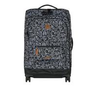 CABAIA Soft Suitcase 4 Wheels All Over Trolley Amiens Dark Blue 68cm