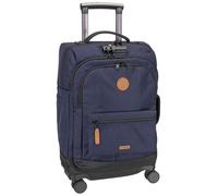 CABAIA Soft Suitcase 4 Wheels Essentials Trolley Reykjavik Dark Blue 55cm