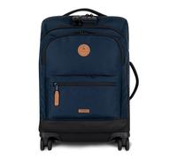 CABAIA Soft Suitcase 4 Wheels Essentials Trolley Reykjavik Dark Blue 55cm