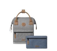 Cabaïa Waterproof Backpack - Molle System and Trendy Design for Men and Women - Robust Nylon, Padded Comfort - Ideal for Travel, School, Work - Grey, New York, Small 10L