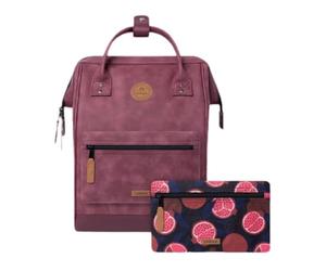 Cabaïa Waterproof Backpack - Molle System and Trendy Design for Men and Women - Robust Nylon, Padded Comfort - Ideal for Travel, School, Work - Red, Delhi, Medium 18L, Eco-chic