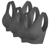 Cabales Women's Pull On Style Seamless Comfortable Yoga Bra with Removable Pads, Ca-222-05, L