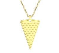 Cabalistic Abraxas Abracadabra Pendant Necklace For Men Male Magic Occult Esoteric Amulet Jewelry Necklaces