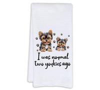 Cabana Bro Gifts for Yorkie Lovers Kitchen Towels, Yorkshire Terrier Gifts Dish Tea Towels for Kitchen, Yorkie Gift Hand Towel for Bathroom, 16x24 Inch