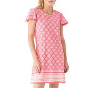 Cabana Life Ruffle Short Sleeve Dress - 50+ UPF Sun Protection Resort Wear, Casual Sun Dress, Amelia Island, M
