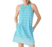 Cabana Life Women's Sleeveless Shift Dress, UPF 50+, Sun Protective Cover-Up, Nylon/Spandex, Rosemary Beach, M
