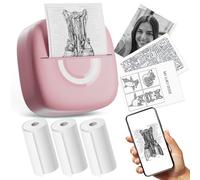 cabaro Mini Printer, Inkless Sticker Printer