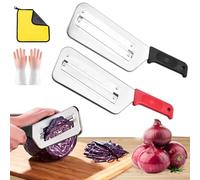 Cabbage Shredder, 2025 New Stainless Steel Shredder Slicer with Two Sharp Blades, Shredders Knife for Vegetables, A Perfect Combo of Knife and Shredders-Ideal for Prepping Fruits, Vegetables (2Pcs)