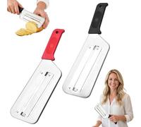 Cabbage Shredder for Coleslaw, Upgraded Stainless Steel Cabbage Shredder & Cutter, Double-Layer Multifunctional Vegetable Slicer for Coleslaw, Sauerkraut, Salad and Stir Fry Prep (2Pcs-A)