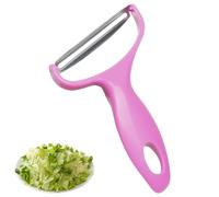 Cabbage Shredder,Vegetable Cutter Cabbage Slicer, Stainless Steel Fruit Vegetable Potato Peeler Cabbage Graters Kitchen Must Have for Home Restaurants 17 * 12cm Graters, Peelers (Pink)