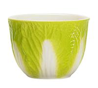 Cabbage Tea Mug - Handmade Cute Ceramic Mug, Leaf Carved Tea Mug | Charming Hand Painted Leaf Design, Luxury Ceramic Floral Accent Piece, Cute