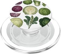 Cabbage Vegetable Botanical Garden Gardening Cabbages PopSockets PopGrip for MagSafe