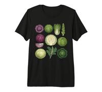 Cabbage Vegetable Botanical Garden Gardening Cabbages Premium T-Shirt