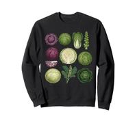 Cabbage Vegetable Botanical Garden Gardening Cabbages Sweatshirt