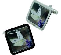 Cabbage White Butterfly Cufflinks - Mixed Up Dolly