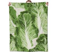 Cabbages Leaves Blanket Anti Pilling Flannel Blanket Lightweight Blankets For Travel Couch Bed 150x200cm