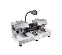 Cabbing Machine, 6" 1/4HP 1800rpm Efficient, Lapidary Rock Grinder Polisher with Lamp & Water Pump, Faceting