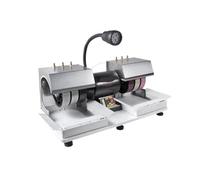 Cabbing Machine 6" 2HP 1800rpm Efficient Lapidary Rock Grinder Polisher with Lamp & Water Pump for Jade Stone