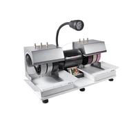 Cabbing Machine 6" 2HP 1800rpm Efficient Lapidary Rock Grinder Polisher with Lamp & Water Pump for Jade Stone