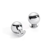 CABDM 10 Pack 1.1 Inch Vintage Ball Polished Chrome Cabinet Knobs Kitchen Cabinet Hardware Drawer Knobs Pulls for Drawers.