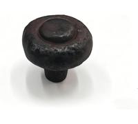CABDM 2 Pack 1-1/4 Inch Rustic Iron Cabinet Knobs Vintage Farmhouse Solid Core Kitchen Antique Cabinet Knobs, Luxury Cabinet Handles, Hardware for Doors & Dresser Drawers