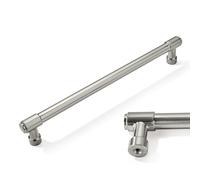 CABDM 2 Pack Kitchen Cabinet Handles - 8 Inch Brushed Satin Nickel Cabinet Pulls & Drawer Handles