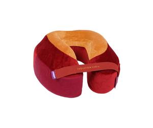 Cabeau Evolution Earth Memory Foam Travel Neck Pillow The Best Travel Pillow with 360° Head, Neck and Chin Support (Fire)