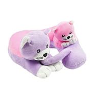 Cabeau Evolution Kid's Toy Travel Pillow - Stuffed Animal Children's Pillow for Comfortable Journeys - (Kittens)