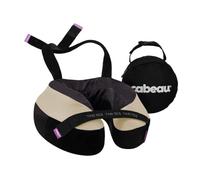 Cabeau Travel Neck Pillows for Airplanes - The Neck's Evolution, TNE S3 - Supportive Memory Foam Design for Long Haul Flights - Attachable Seat Straps and 360° Support (Cairo Tan)