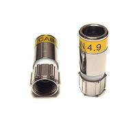 Cabelcon F-56-CX3 Compression Connectors 4.9, Pack of 50