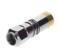Cabelcon FM-RG11-CX3 7.5 F Compression Connector RG-11/10.5 mm Silver Yellow